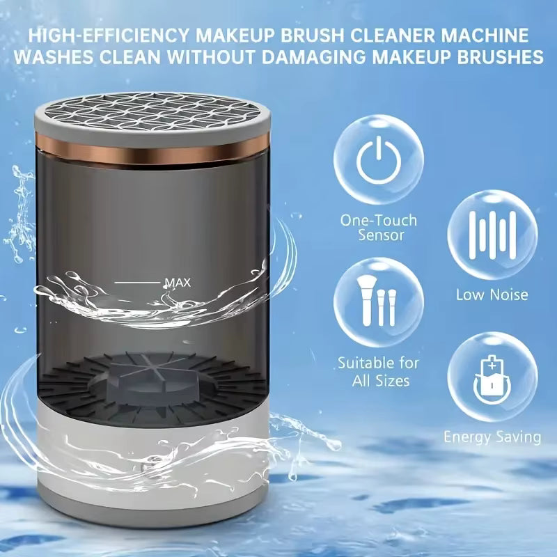 GlowBrush - Limpiador Eléctrico de Brochas de Maquillaje