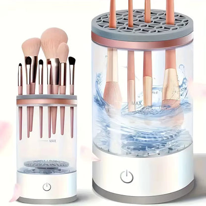 GlowBrush - Limpiador Eléctrico de Brochas de Maquillaje